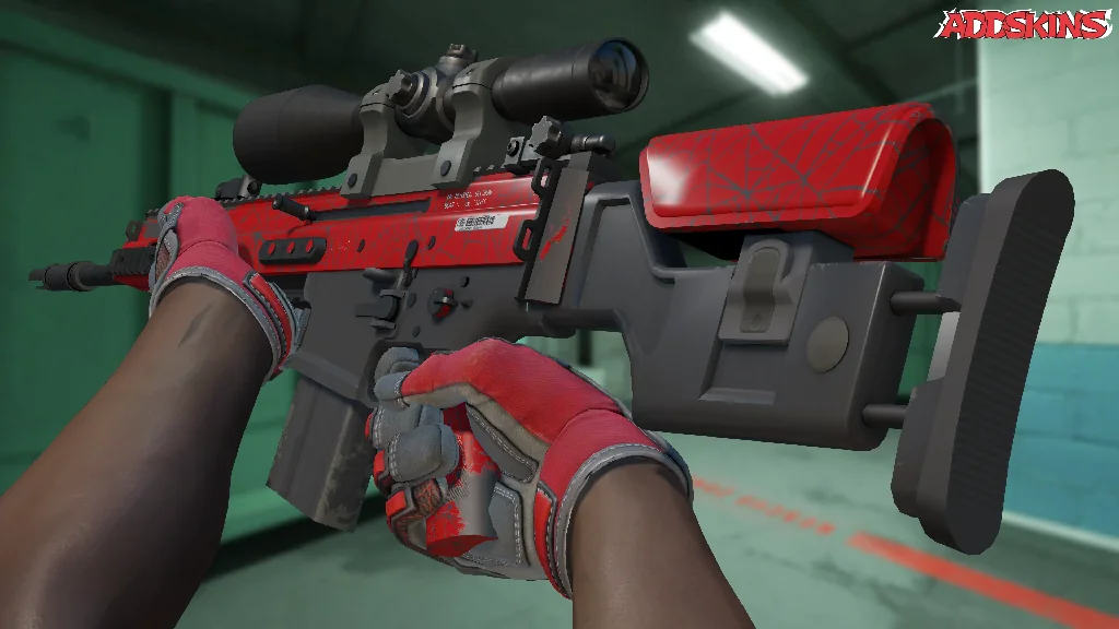 SCAR-20 | Crimson Web inspecting