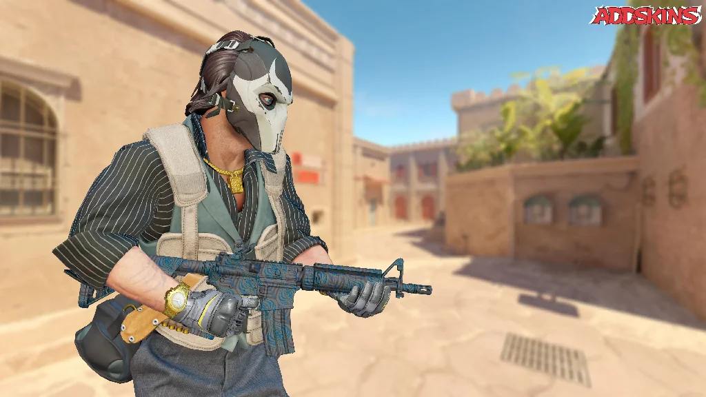 M4A4 | Dark Blossom pose-3