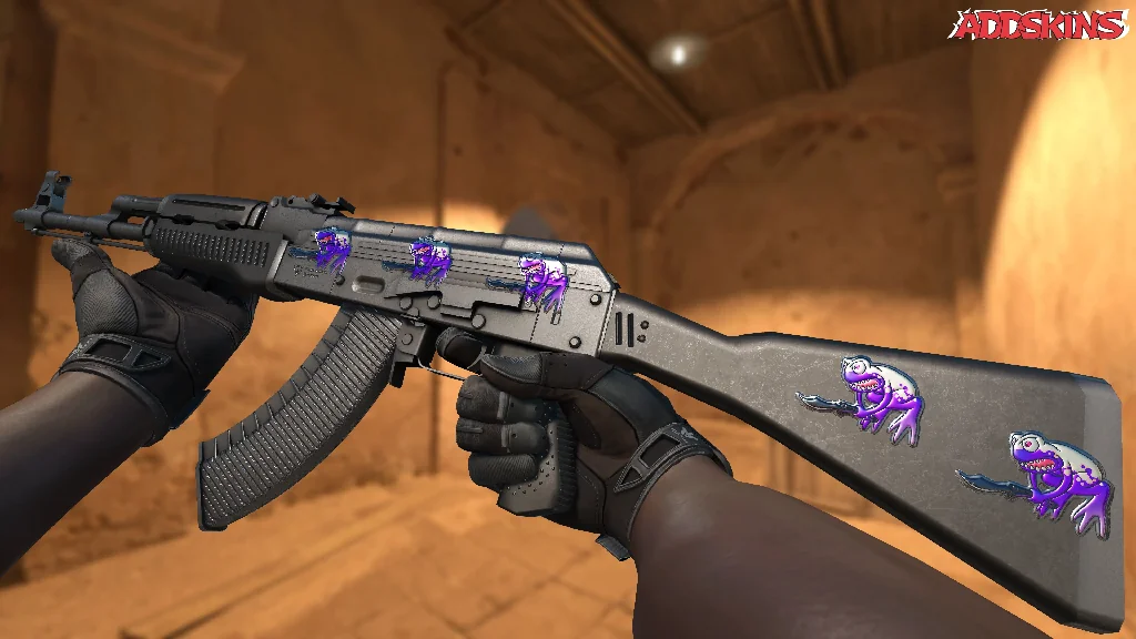 Sticker | Ultraviolet Poison Frog (Foil) inspecting