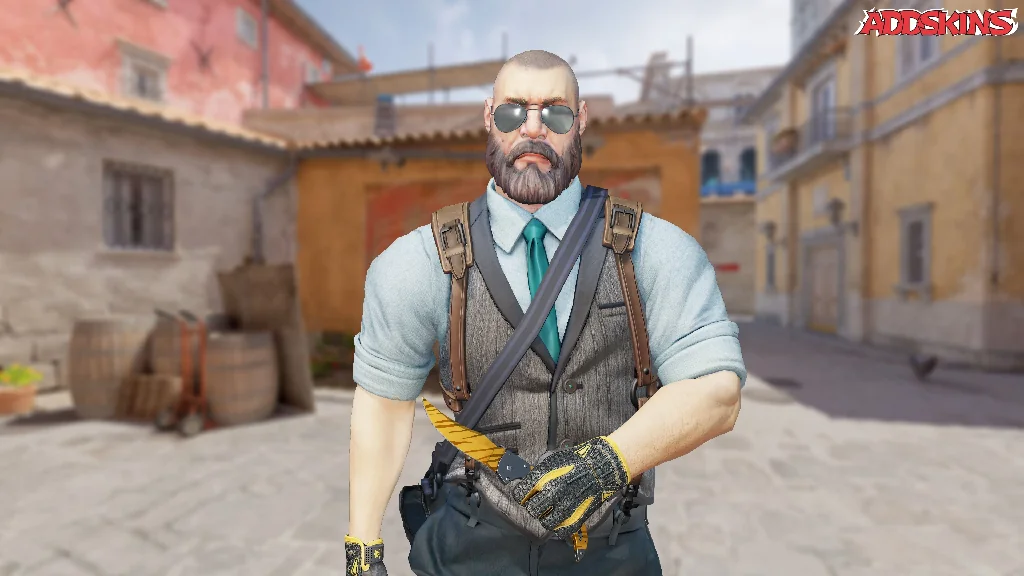 ★ Falchion Knife | Tiger Tooth pose-1