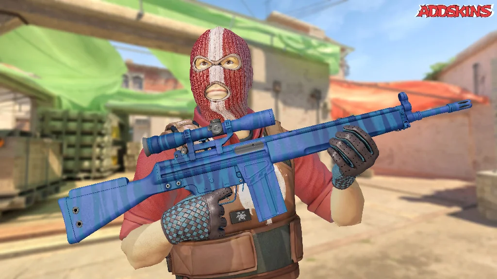 G3SG1 | Azure Zebra pose-1