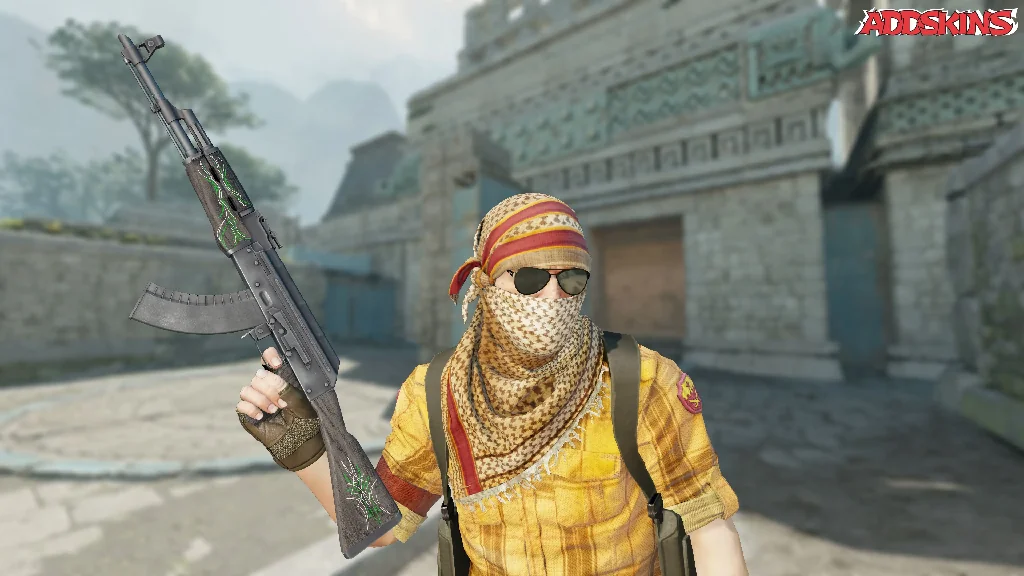 AK-47 | Emerald Pinstripe pose-2