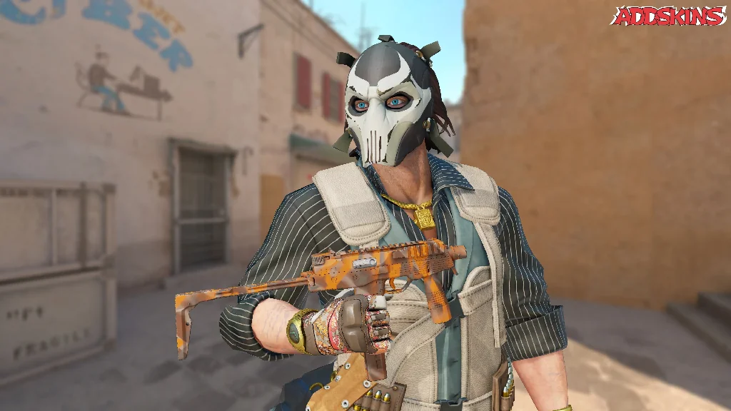 MP9 | Orange Peel pose-1