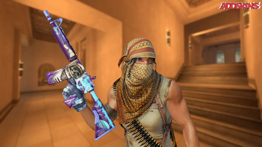 M4A4 | Desolate Space pose-2