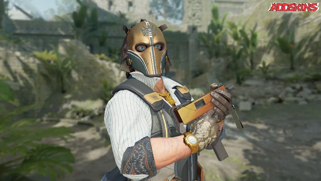 MAC-10 | Amber Fade pose-3