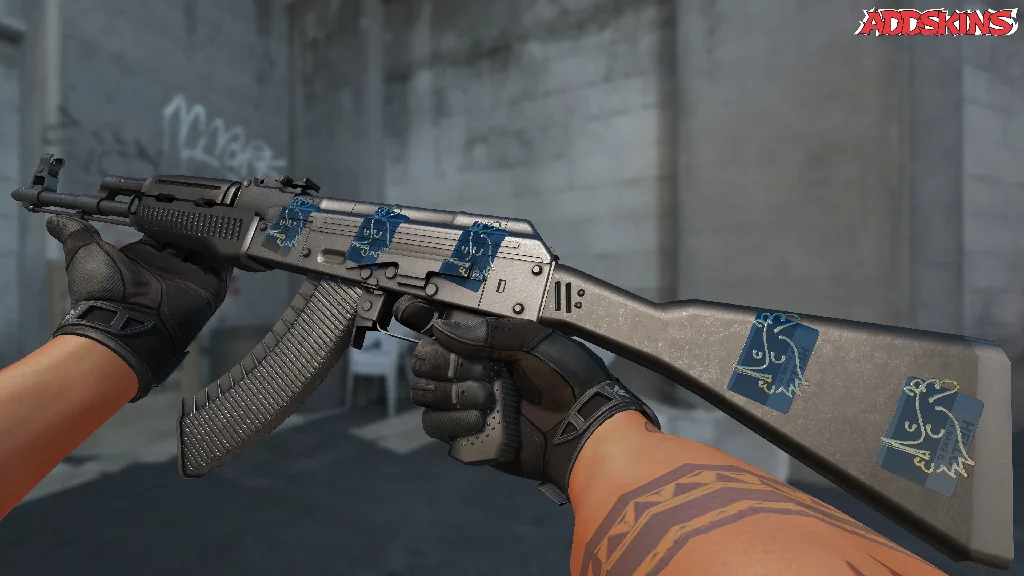 Sticker | Hello AK-47 (Gold) inspecting
