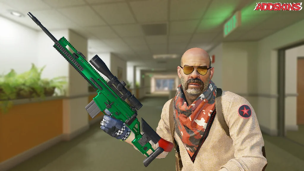 SCAR-20 | Emerald pose-2