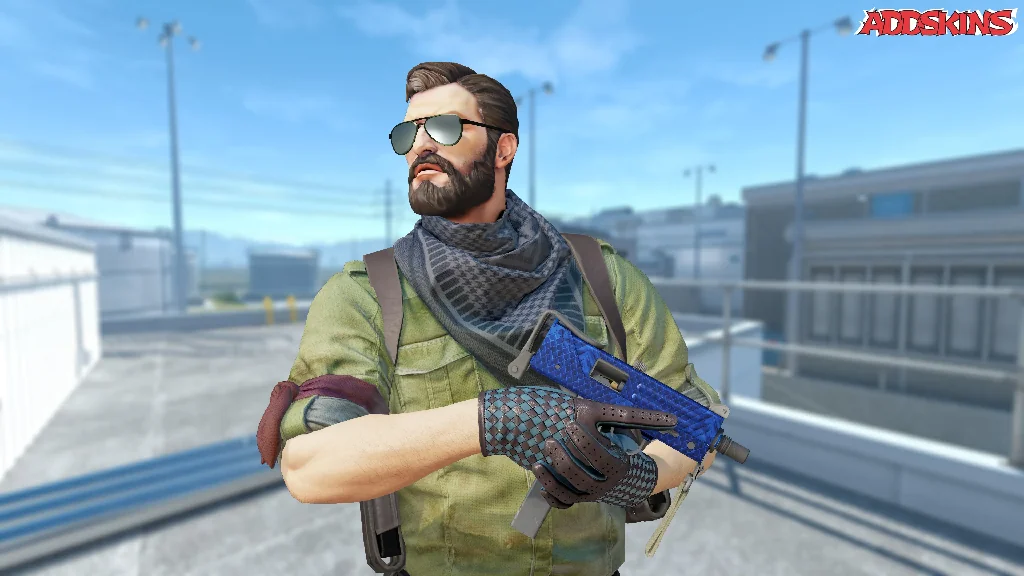 MAC-10 | Lapis Gator pose-2