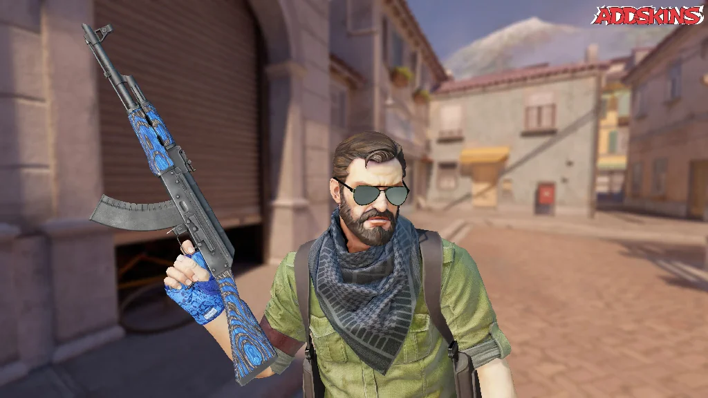 AK-47 | Blue Laminate pose-2