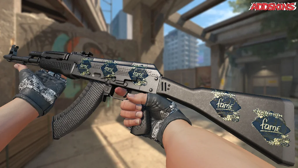 Sticker | fame (Gold, Champion) | Rio 2022 inspecting