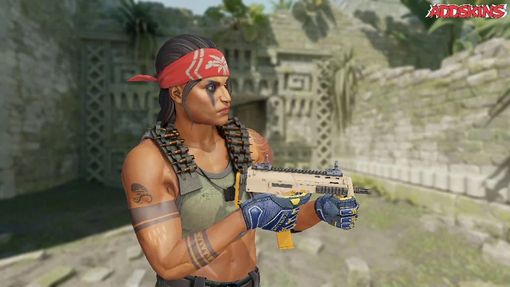 MP7 | Short Ochre pose-3