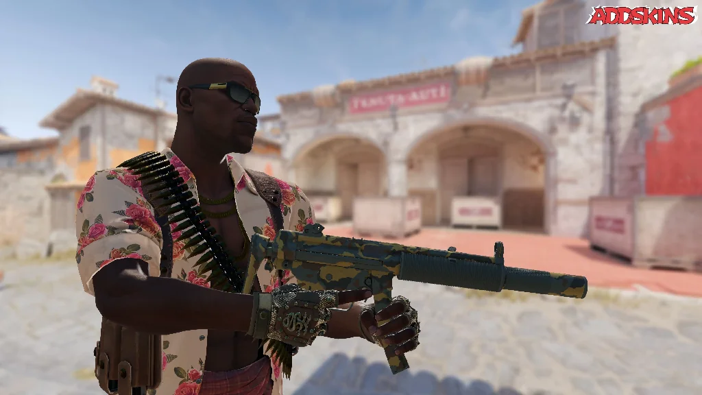 MP5-SD | Gold Leaf pose-3
