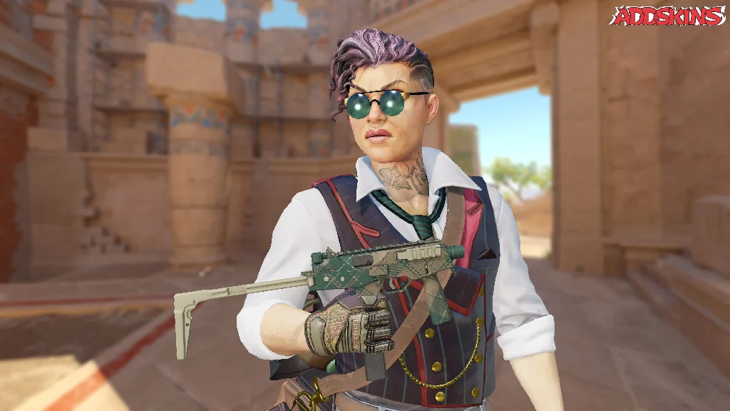 MP9 | Green Plaid pose-1