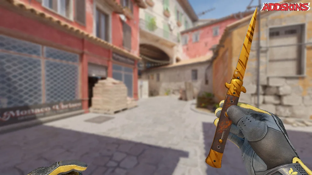 ★ Stiletto Knife | Tiger Tooth inspecting