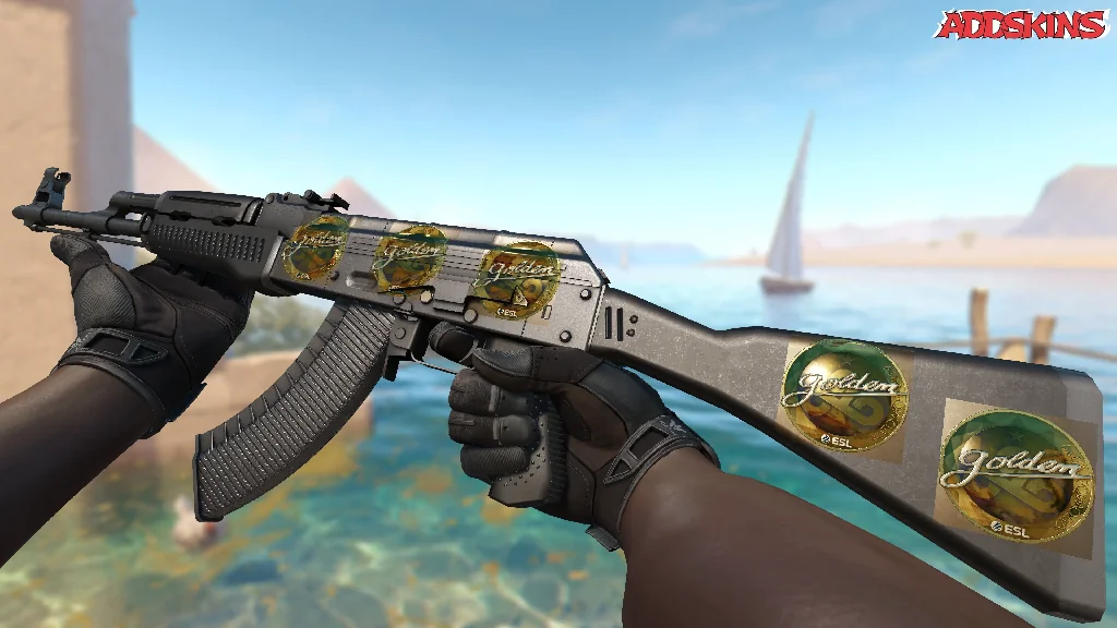 Sticker | Golden (Gold) | Katowice 2019 inspecting
