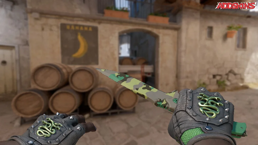 ★ Nomad Knife | Boreal Forest holding