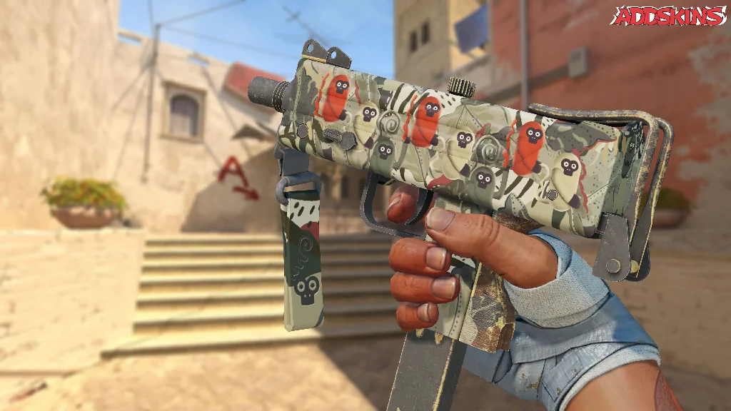 MAC-10 | Monkeyflage inspecting