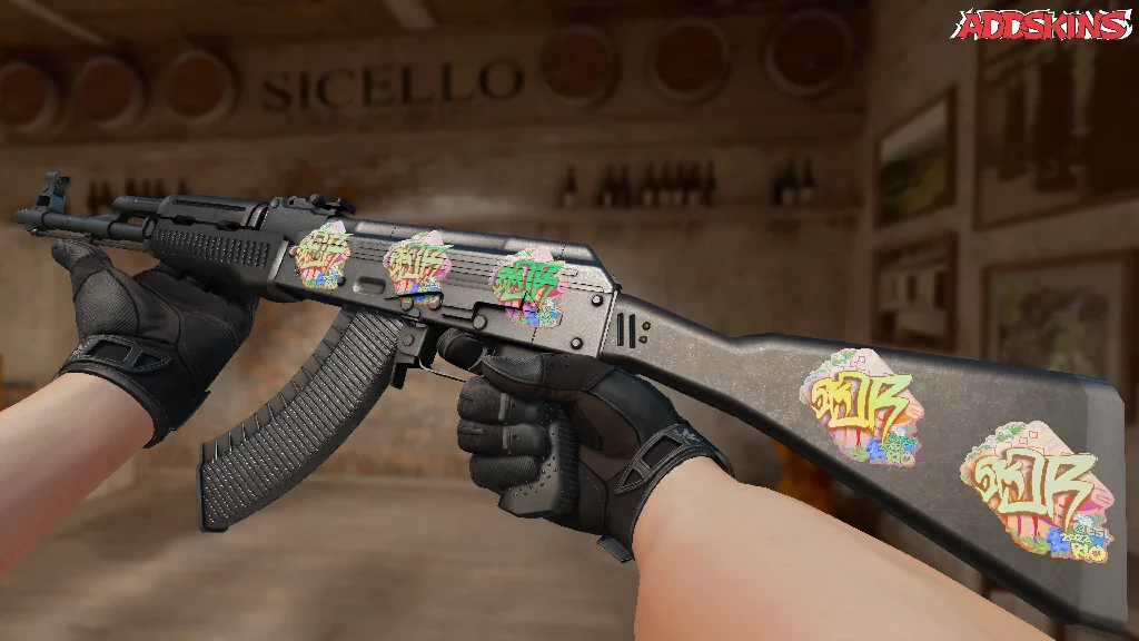 Sticker | sk0R (Holo) | Rio 2022 inspecting
