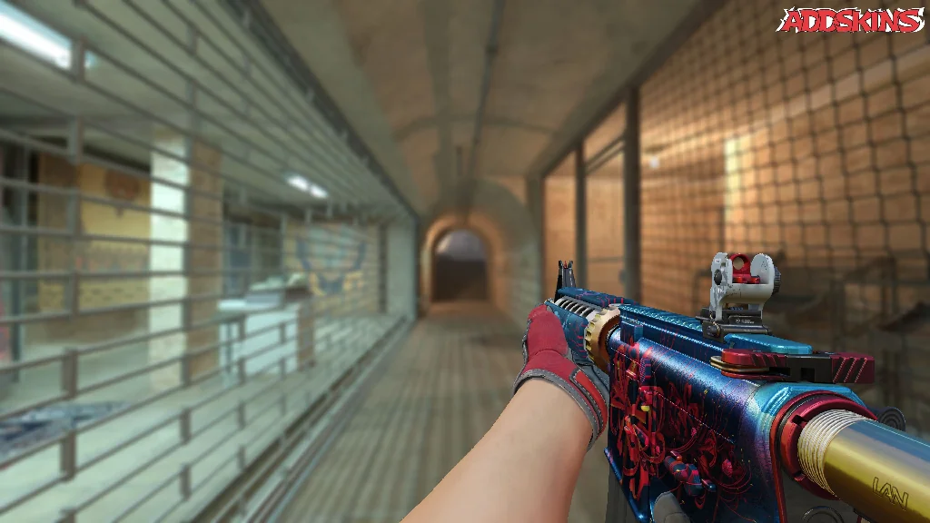M4A4 | Spider Lily holding