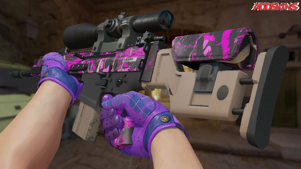 SCAR-20 | Splash Jam inspecting