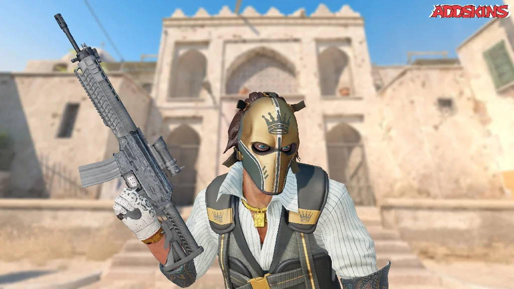 SG 553 | Damascus Steel pose-2