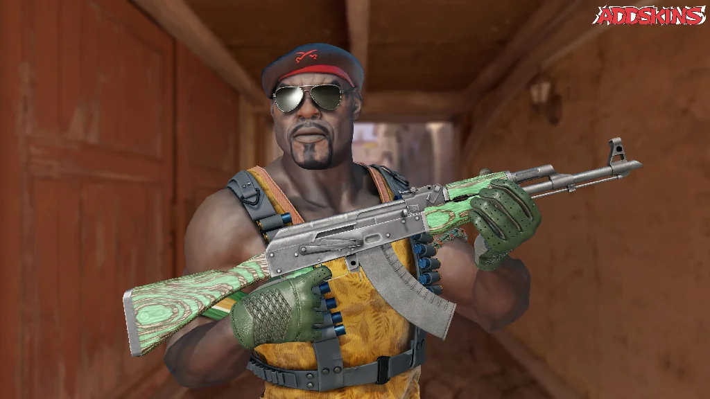 AK-47 | Green Laminate pose-1