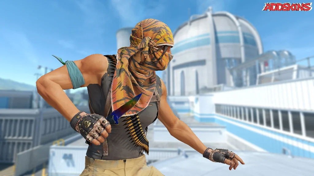 ★ Nomad Knife | Marble Fade pose-3