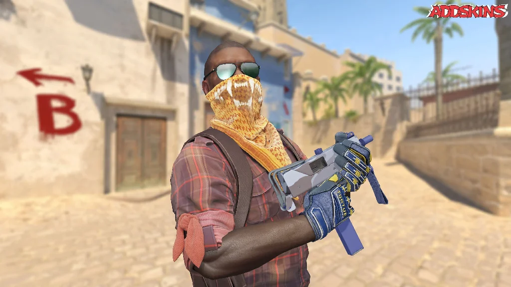 MAC-10 | Storm Camo pose-3