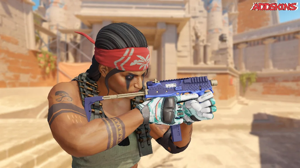 MP9 | Buff Blue pose-3