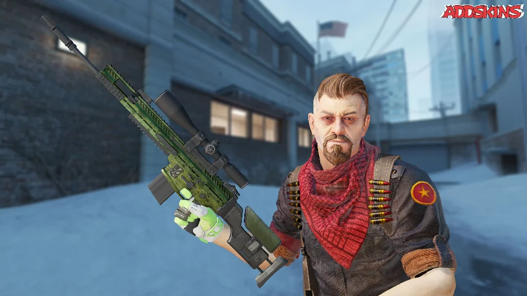 SCAR-20 | Green Marine pose-2