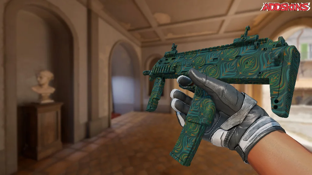 MP7 | Teal Blossom inspecting