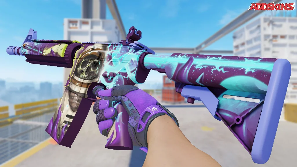 M4A4 | Desolate Space inspecting