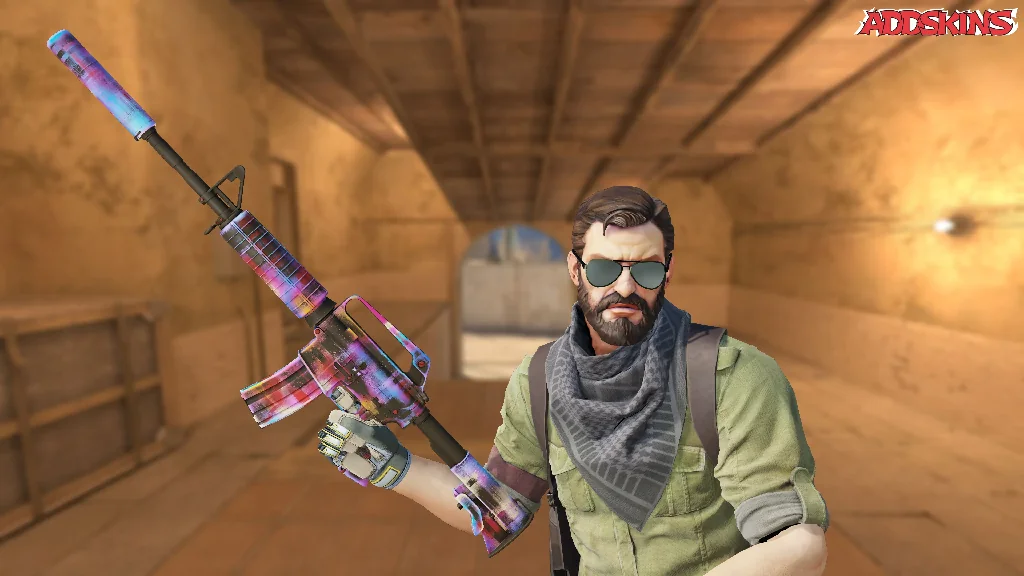 M4A1-S | Glitched Paint pose-2