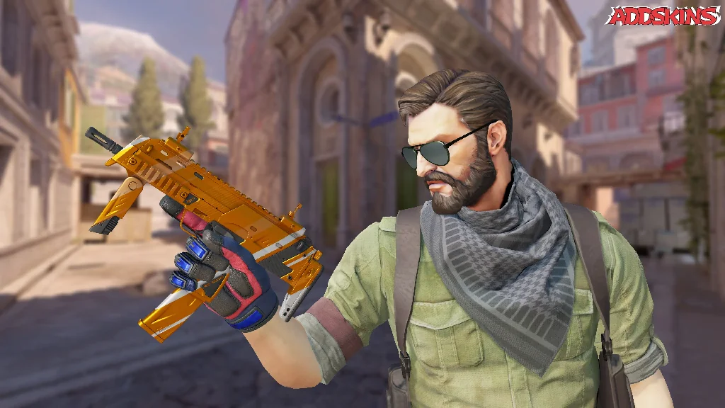 MP7 | Amberline pose-2