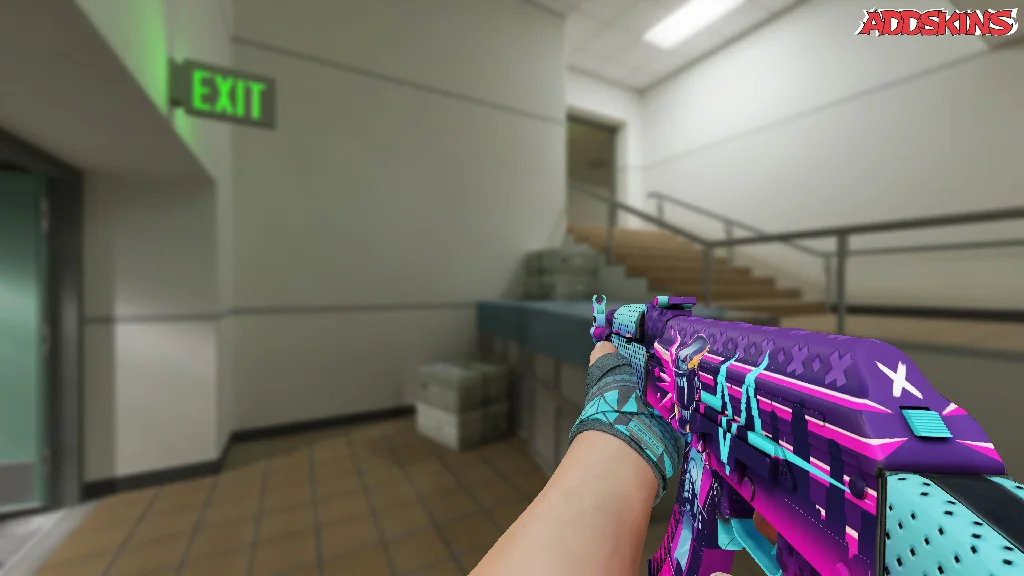 AK-47 | Neon Rider holding