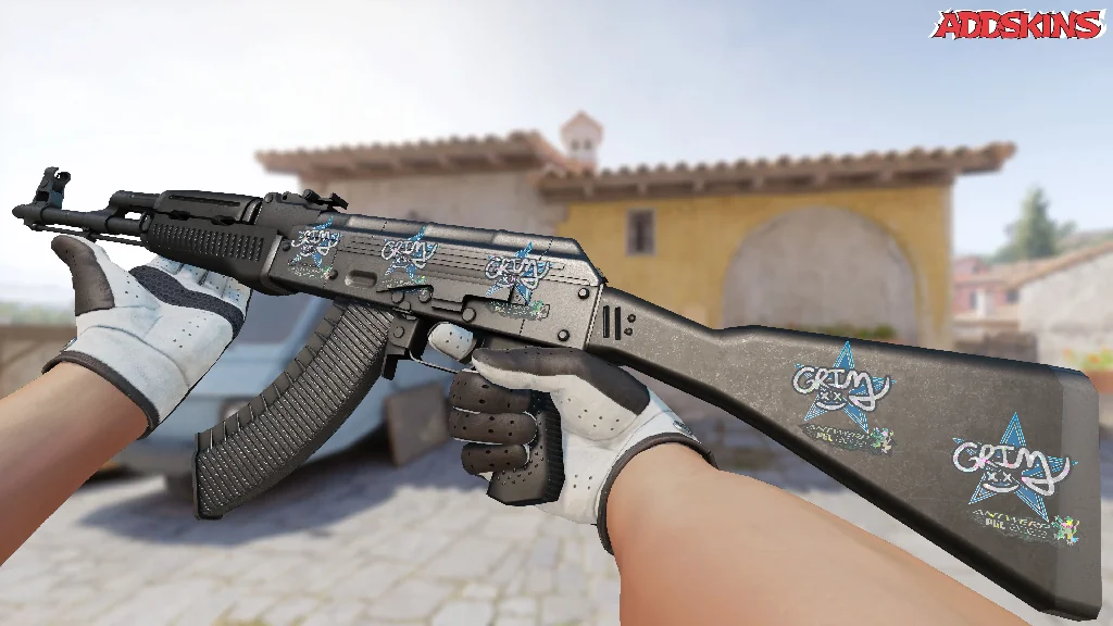 Sticker | Grim (Glitter) | Antwerp 2022 inspecting