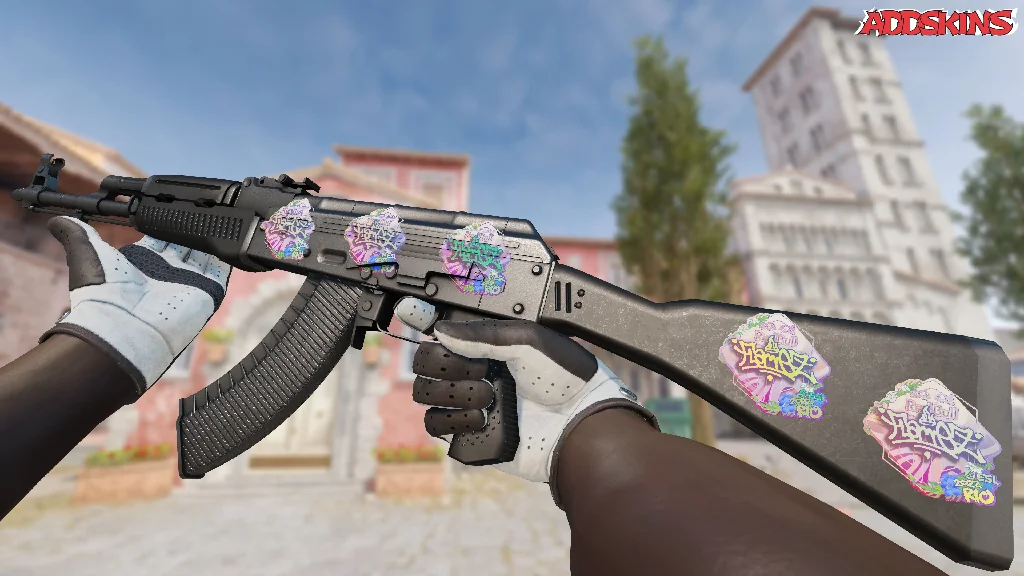 Sticker | FlameZ (Holo) | Rio 2022 inspecting