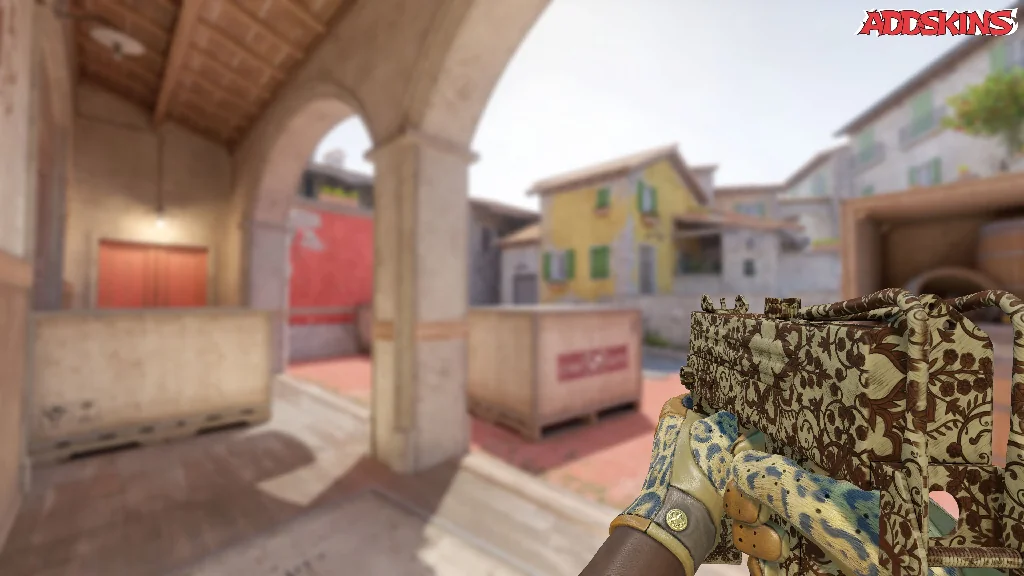 MAC-10 | Sienna Damask holding
