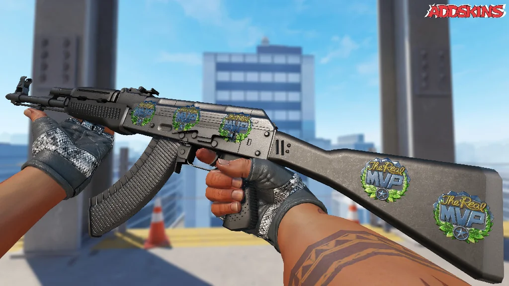 Sticker | The Real MVP (Foil) inspecting