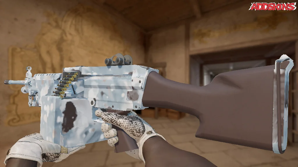 M249 | Blizzard Marbleized inspecting