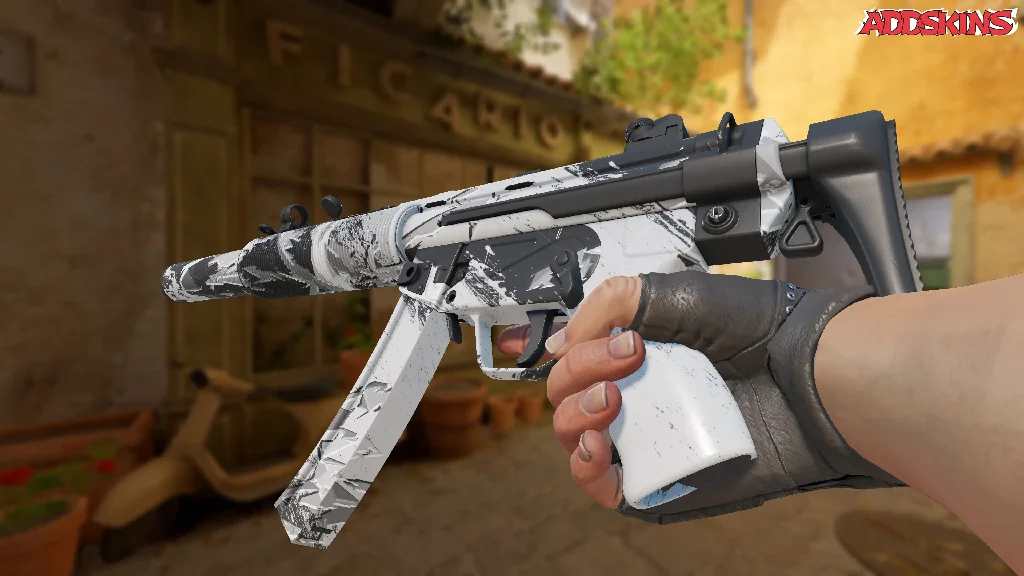 MP5-SD | Snow Splash inspecting