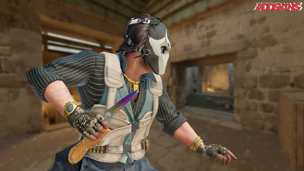 ★ Skeleton Knife | Fade pose-3