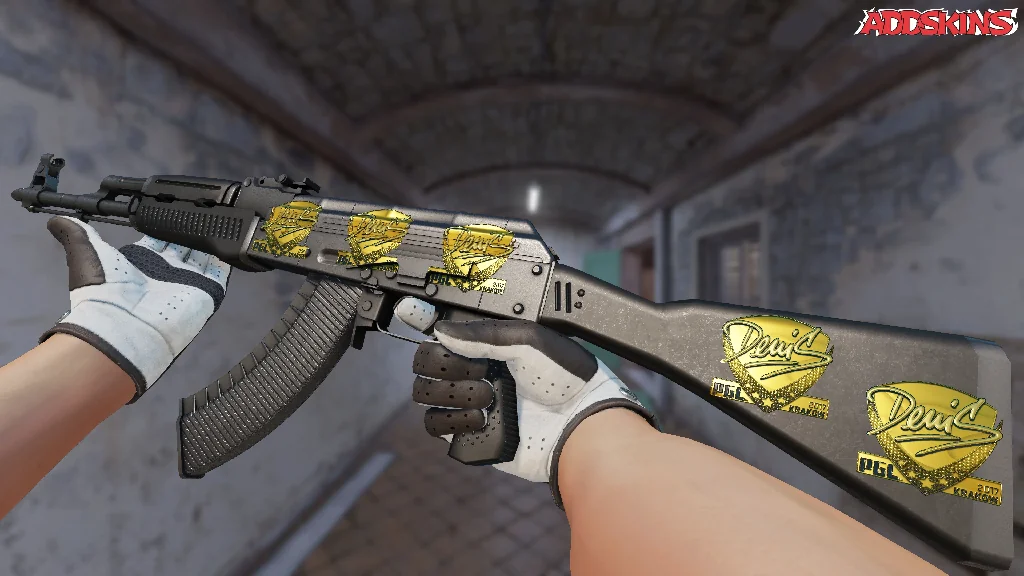Sticker | denis (Gold) | Krakow 2017 inspecting