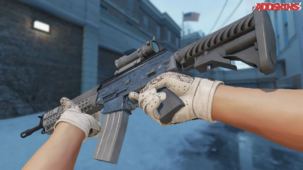 SG 553 | Damascus Steel inspecting