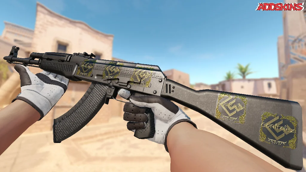 Sticker | controlez (Gold) | Austin 2025 inspecting