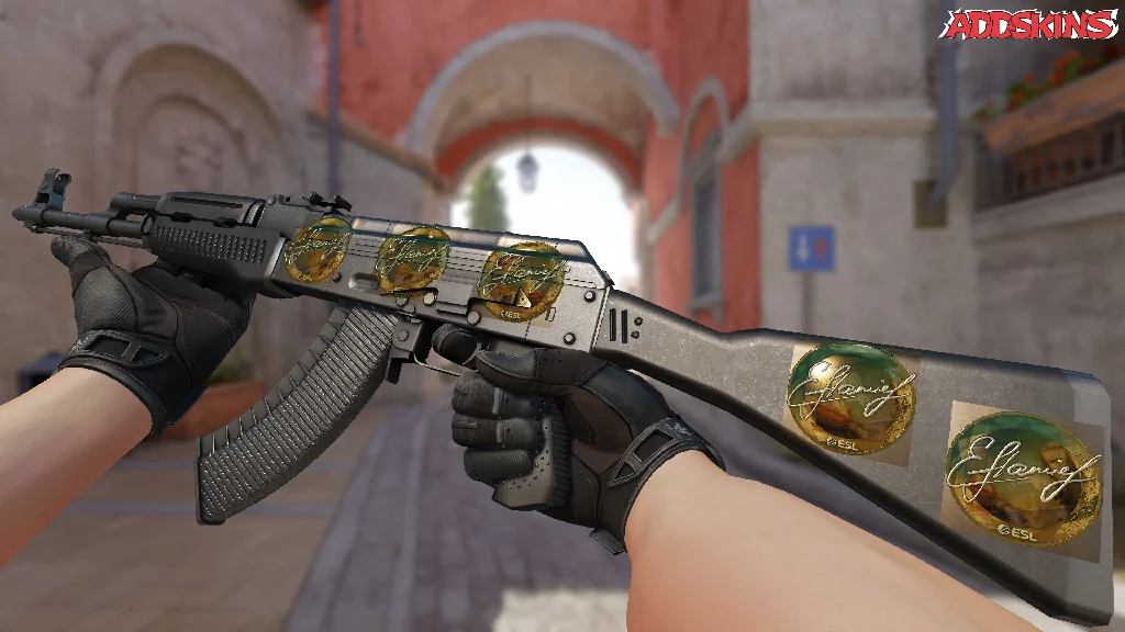 Sticker | flamie (Gold) | Katowice 2019 inspecting