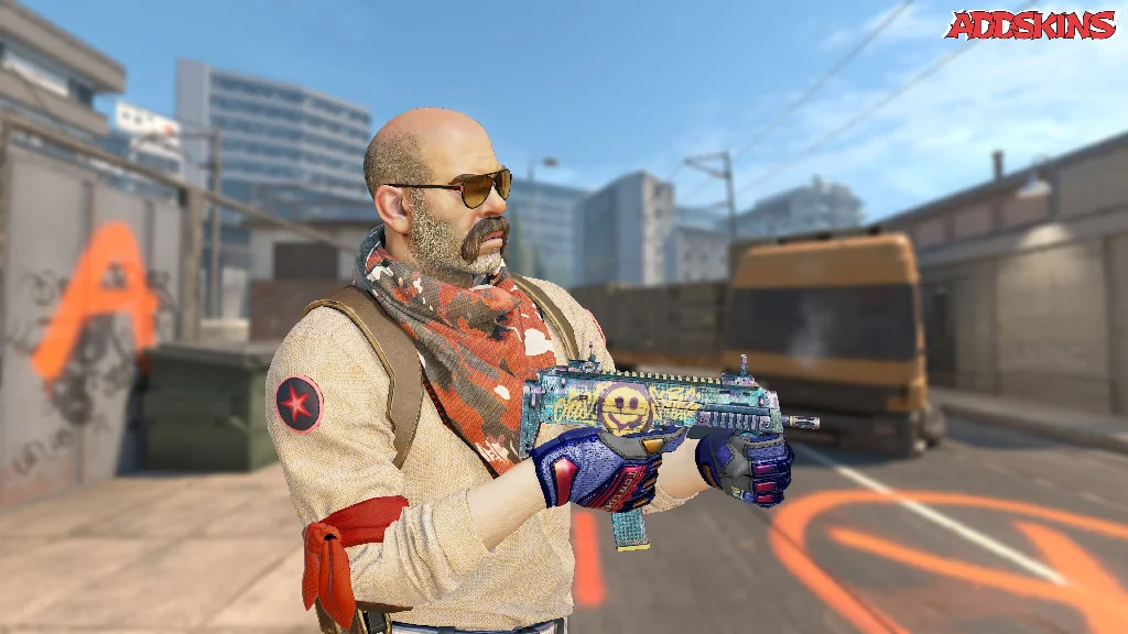 MP7 | Just Smile pose-3