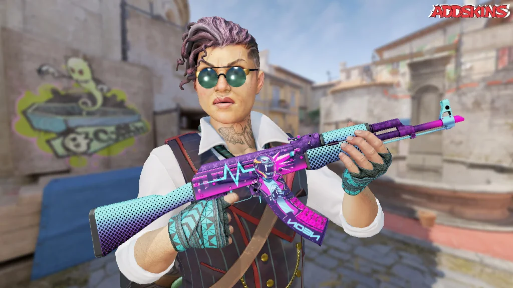 AK-47 | Neon Rider pose-1