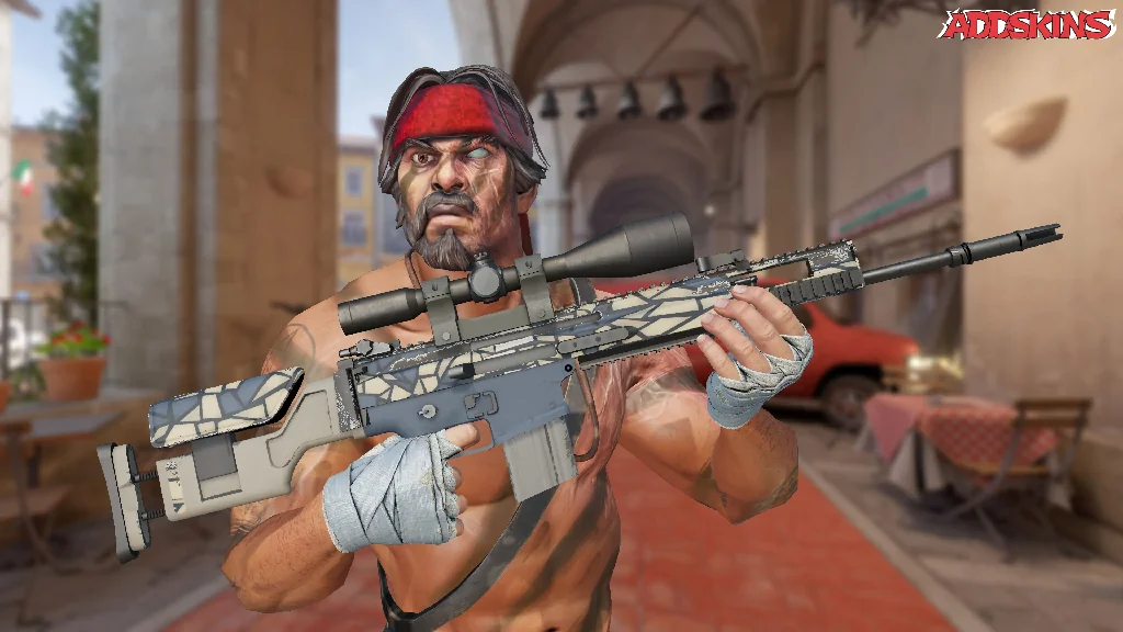 SCAR-20 | Stone Mosaico pose-1