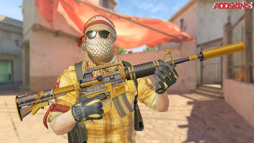 M4A1-S | Golden Coil pose-1